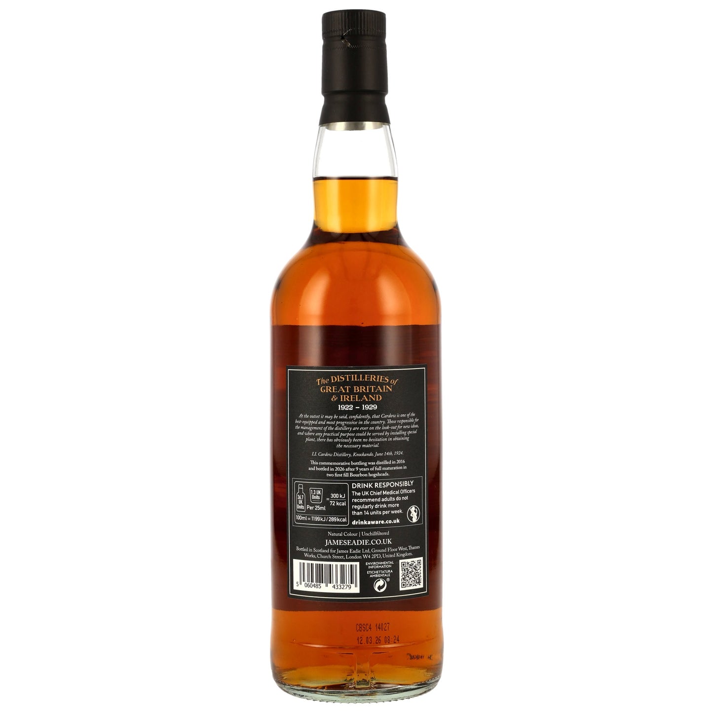Cardhu 9 2016/2026 - James Eadie - 1st Fill Bourbon Hogsheads