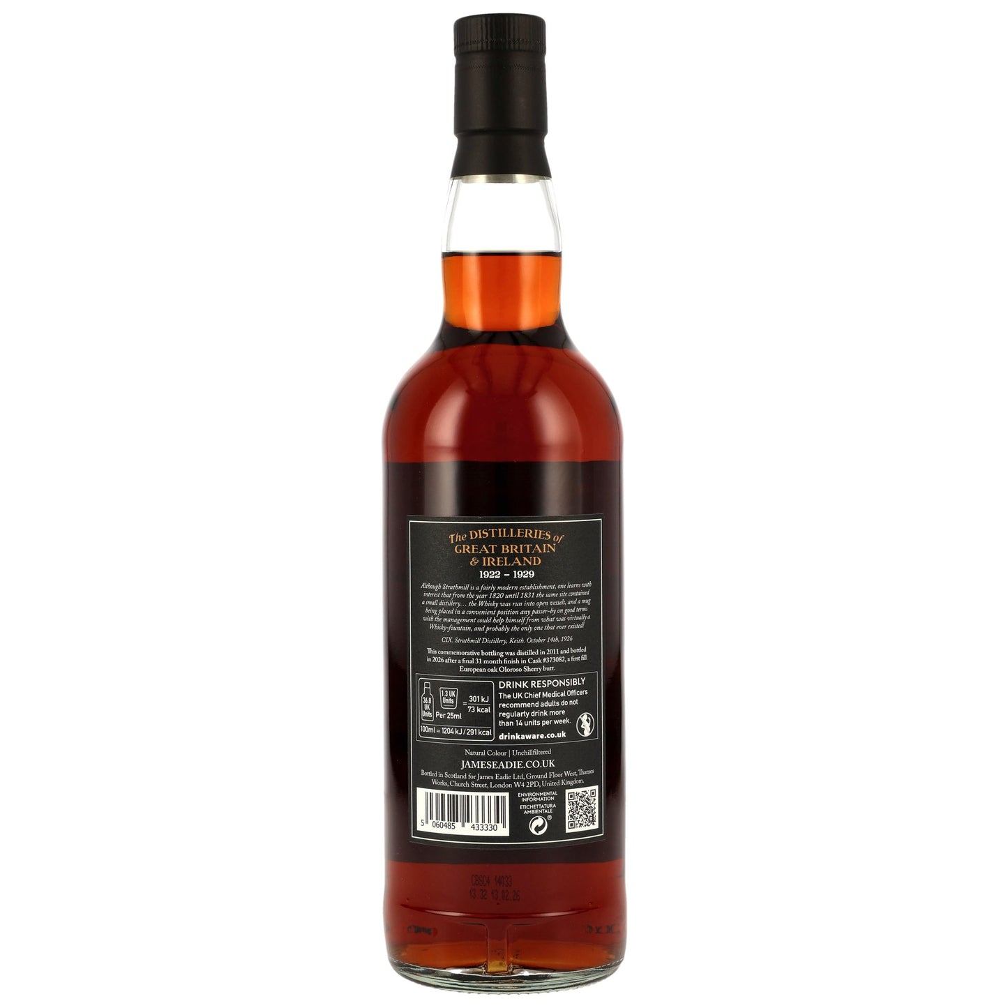 Strathmill 14 2011/2026 - James Eadie - 1st Fill Oloroso Sherry Butt Finish #373082