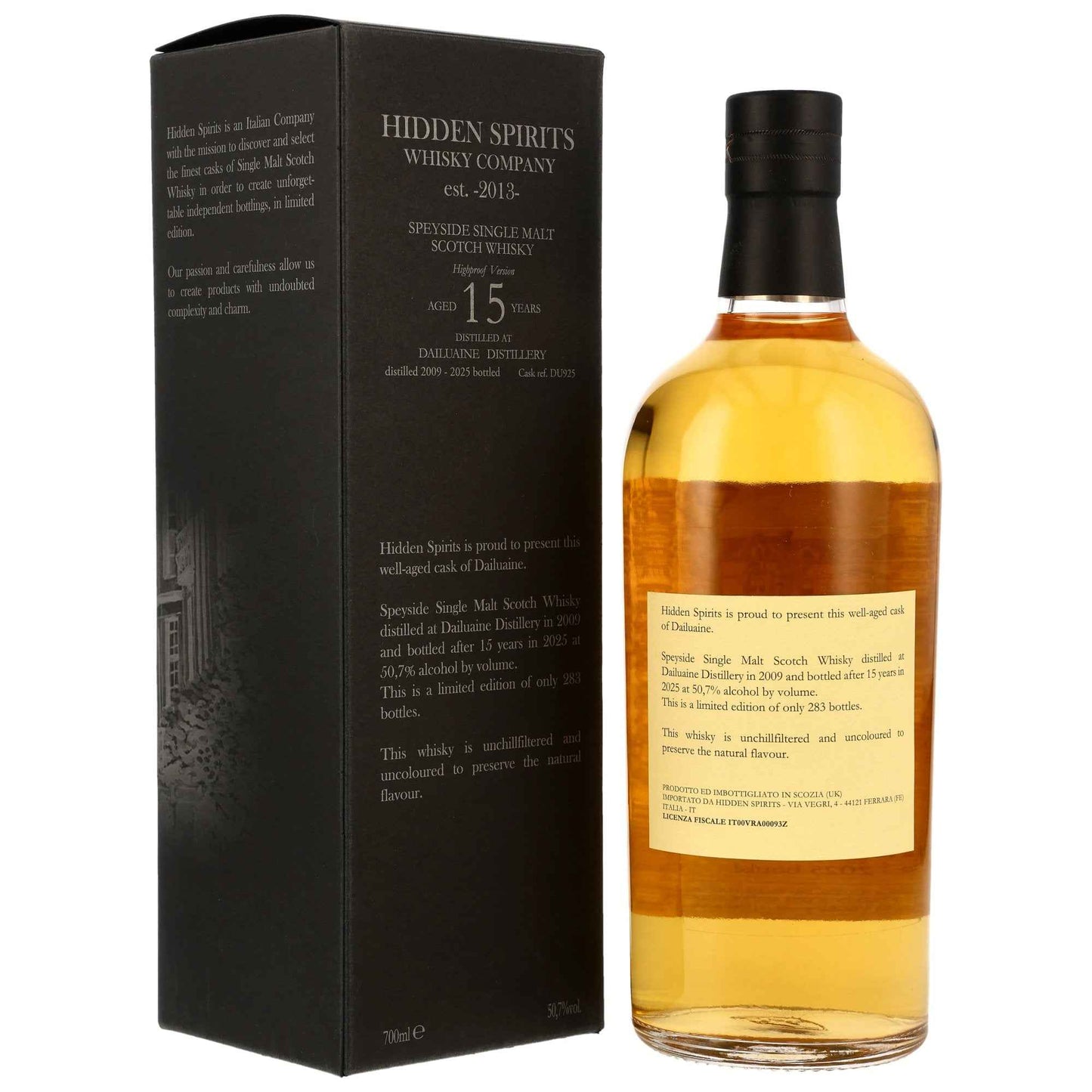 Dailuaine 15 2009/2025 - Hidden Spirits - Cask #DU925