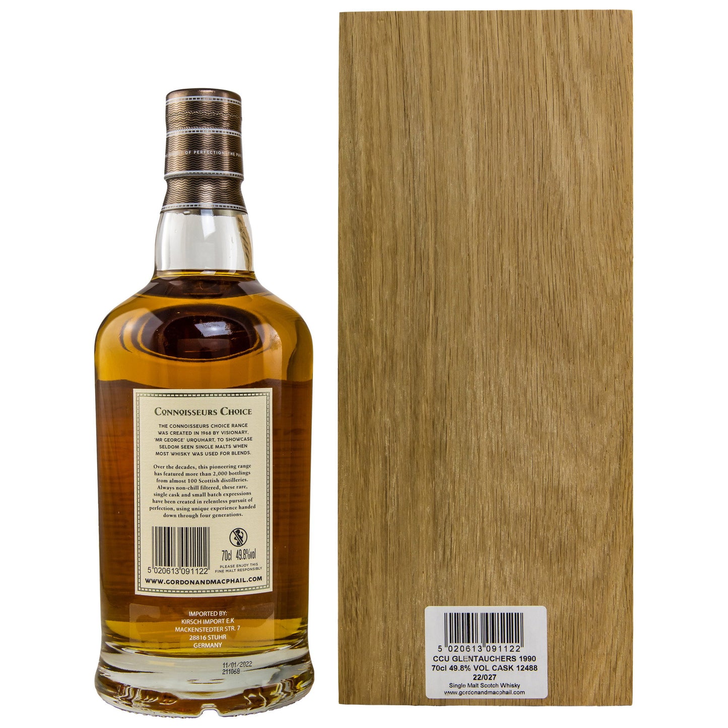 Glentauchers 31 1990/2022 - Gordon & MacPhail Connoisseurs Choice - Refill American Hogshead #12488