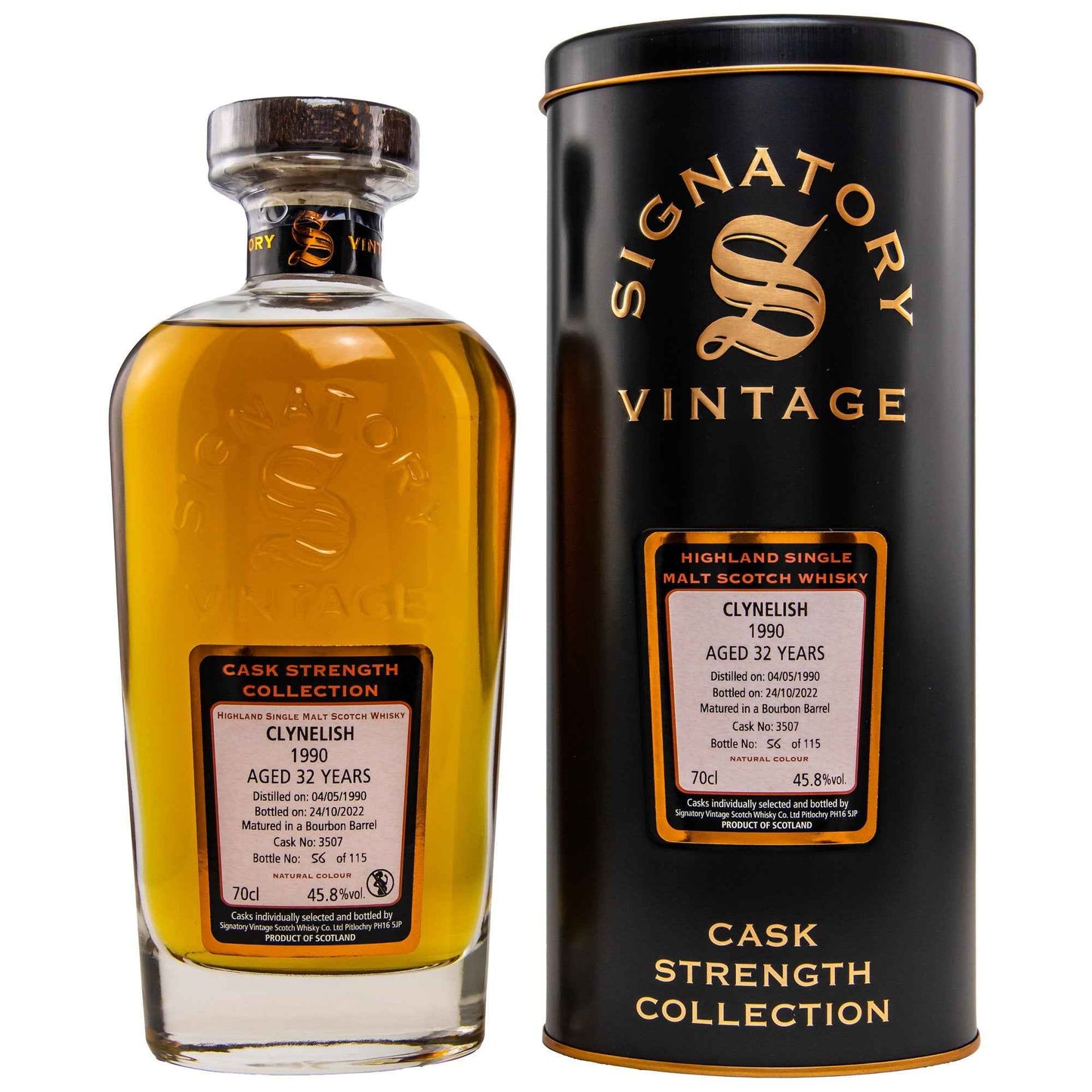 Clynelish 32 1990/2022 - Signatory Vintage Cask Strength Collection - Bourbon Barrel #3507