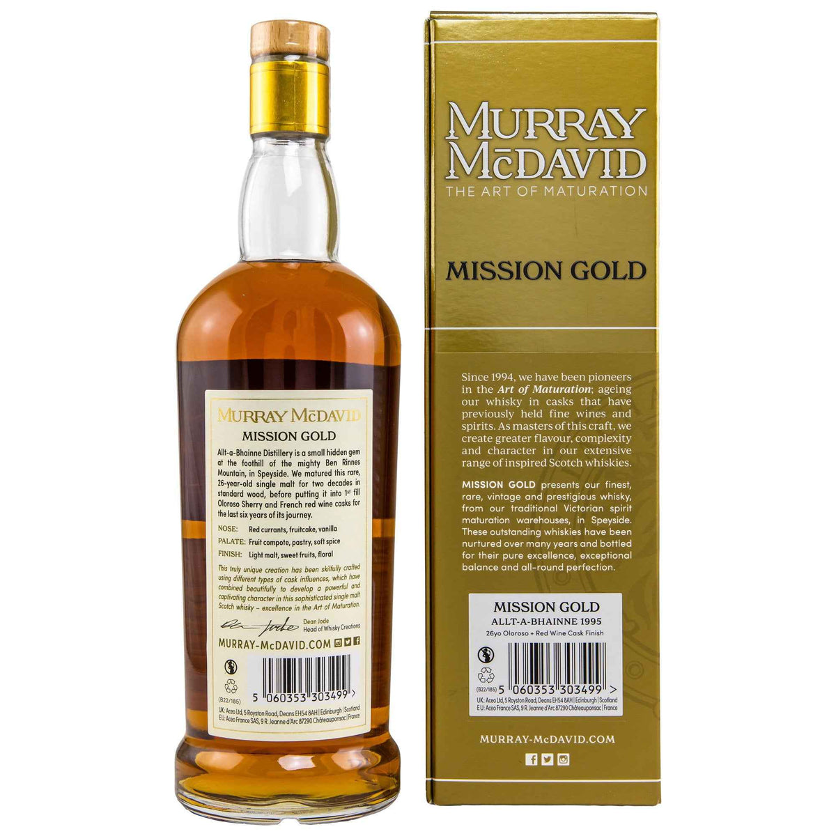 Allt-A-Bhainne 26 1995/2022 - Murray McDavid - Oloroso + Red Wine Cask