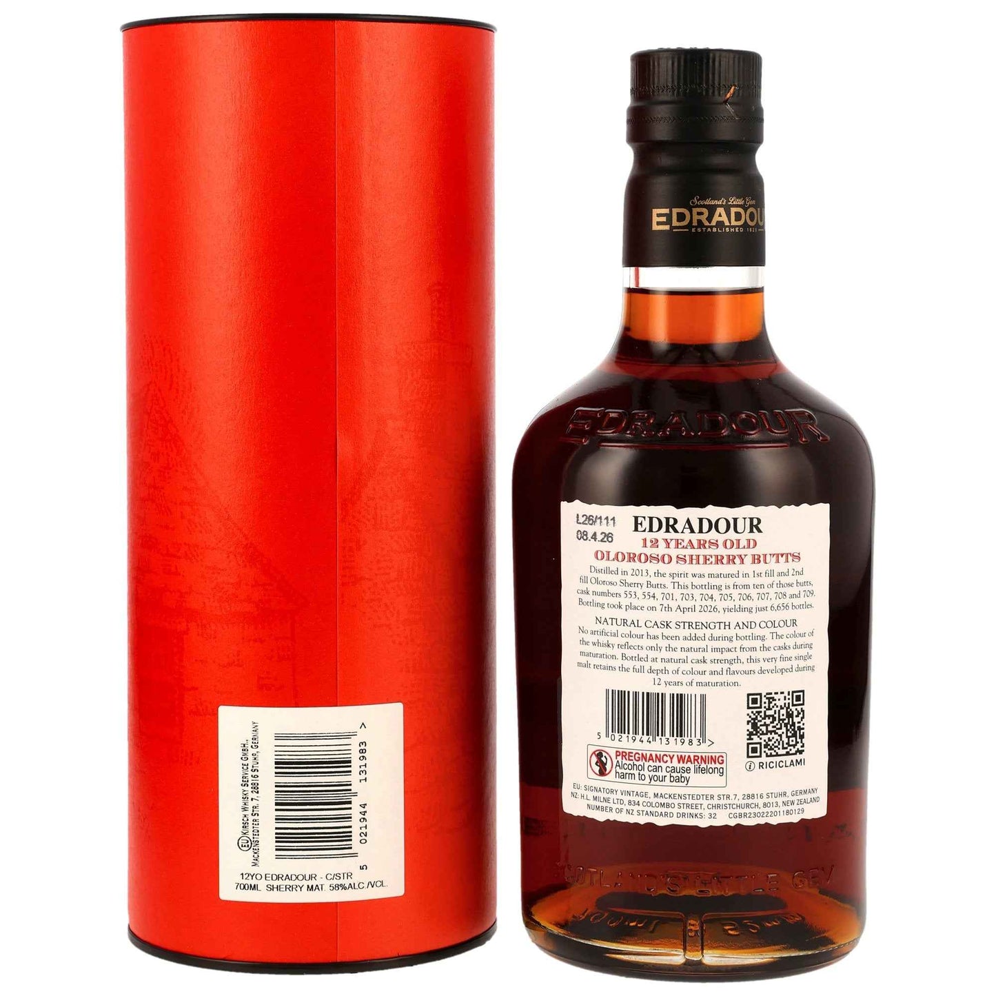 Edradour 12 2013/2026 - Sherry Cask Strength Batch #8