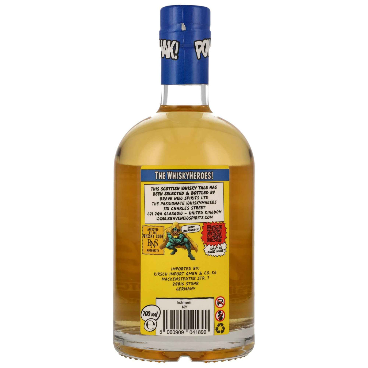 Inchmurrin (Loch Lomond) 10 - Whisky Heroes: In the Deep - 1st Fill Bourbon Barrel #69
