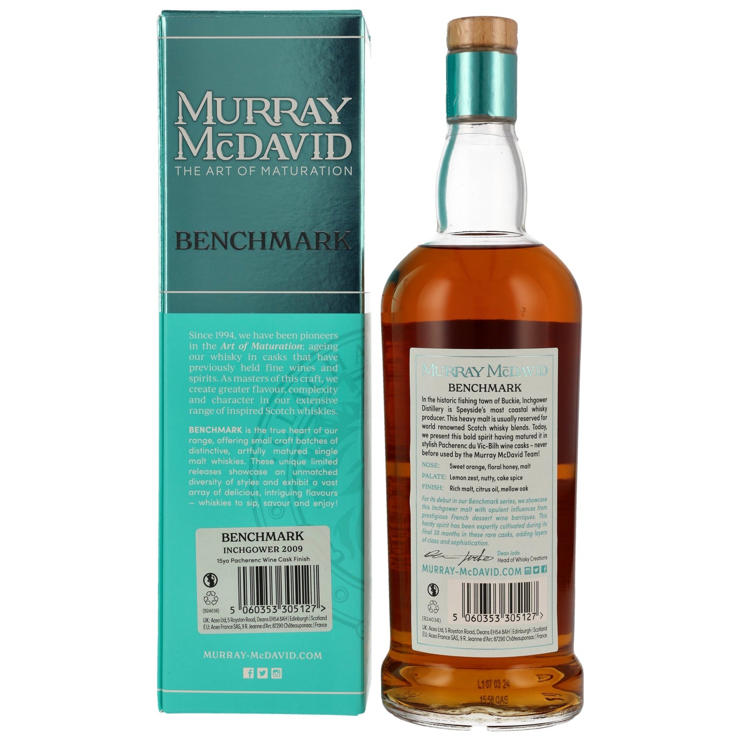 Inchgower 15 2009/2024 - Murray McDavid - Pacherenc Wine Cask