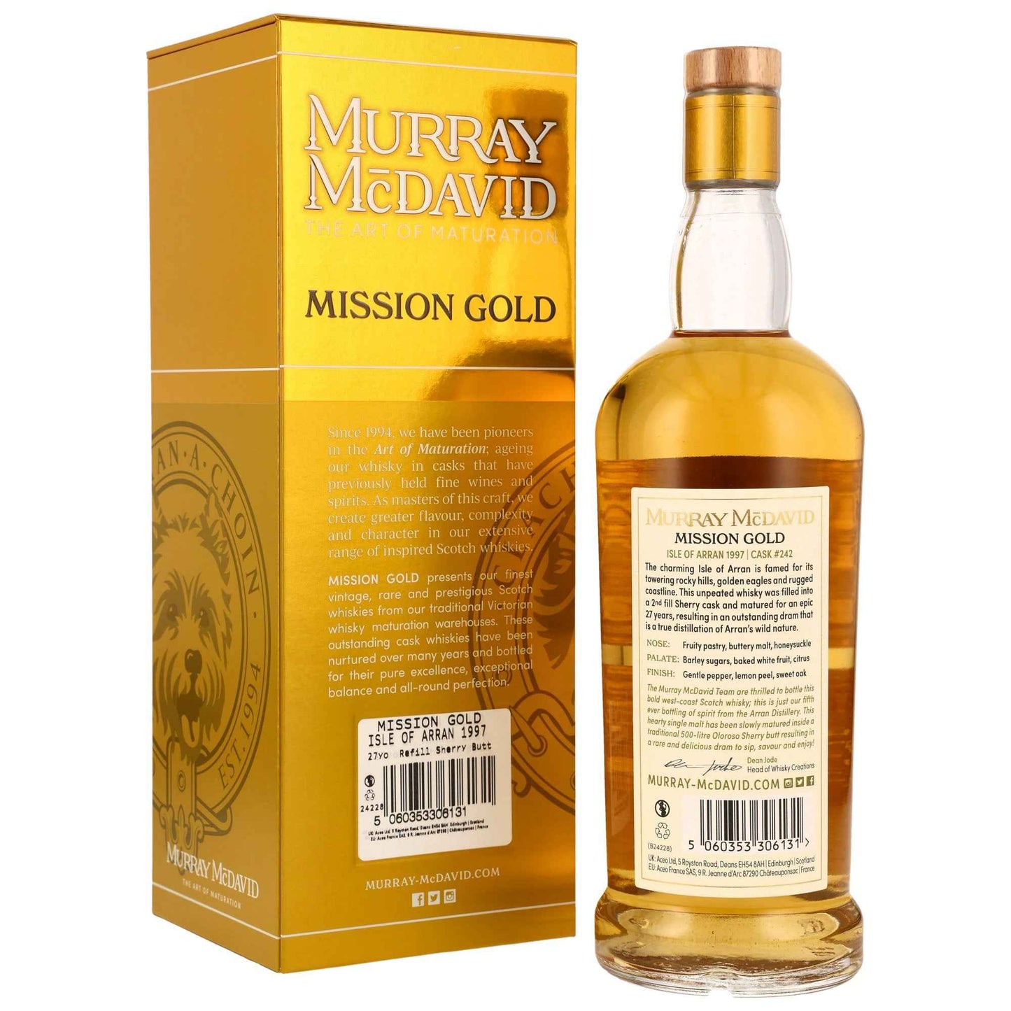 Isle of Arran 27 1997/2024 - Murray McDavid - Refill Sherry Butt #242