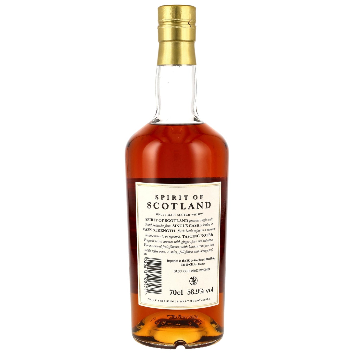Glen Grant 12 2013/2026 - G&M Spirit of Scotland - 1st Fill Sherry Hogshead #10026