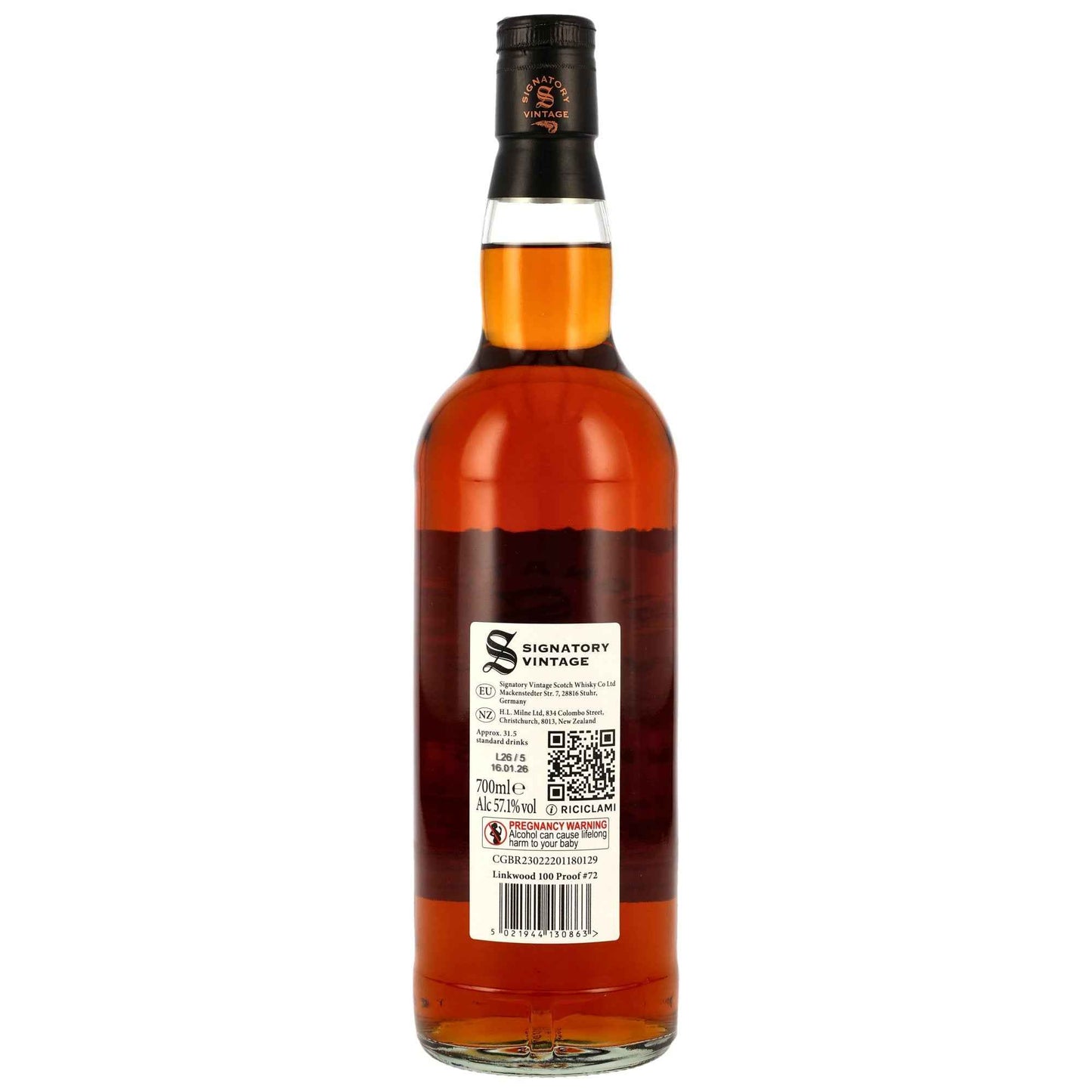 Linkwood 14 2011/2026 - Signatory Vintage - 100 PROOF #72