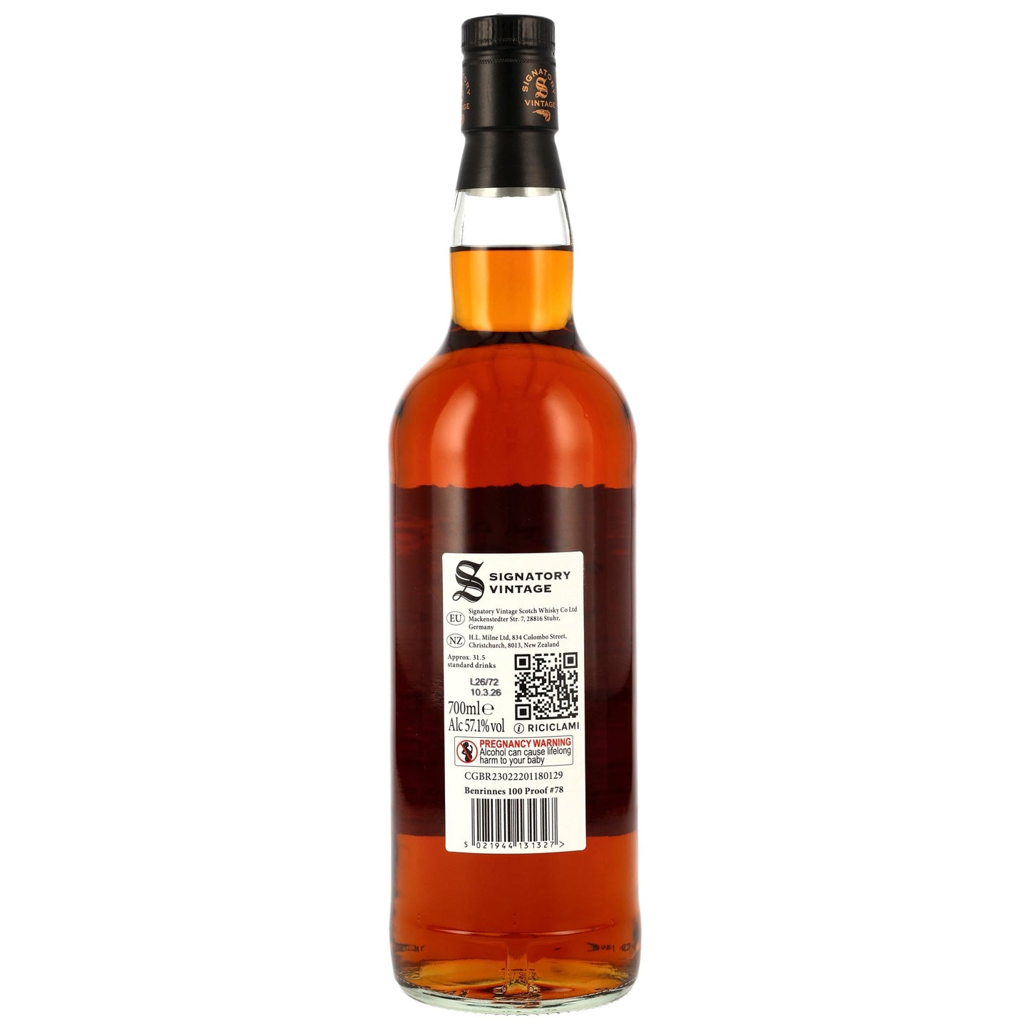 Benrinnes 13 2012/2026 - Signatory Vintage - 100 PROOF #78