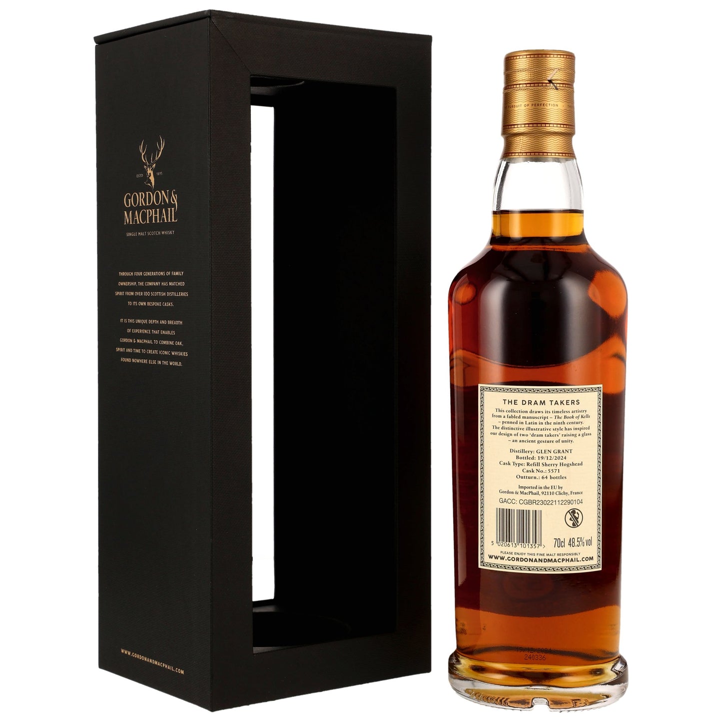 Glen Grant 57 1967/2024 - Dram Takers Collection (Gordon & MacPhail) - Refill Sherry Hogshead #5571