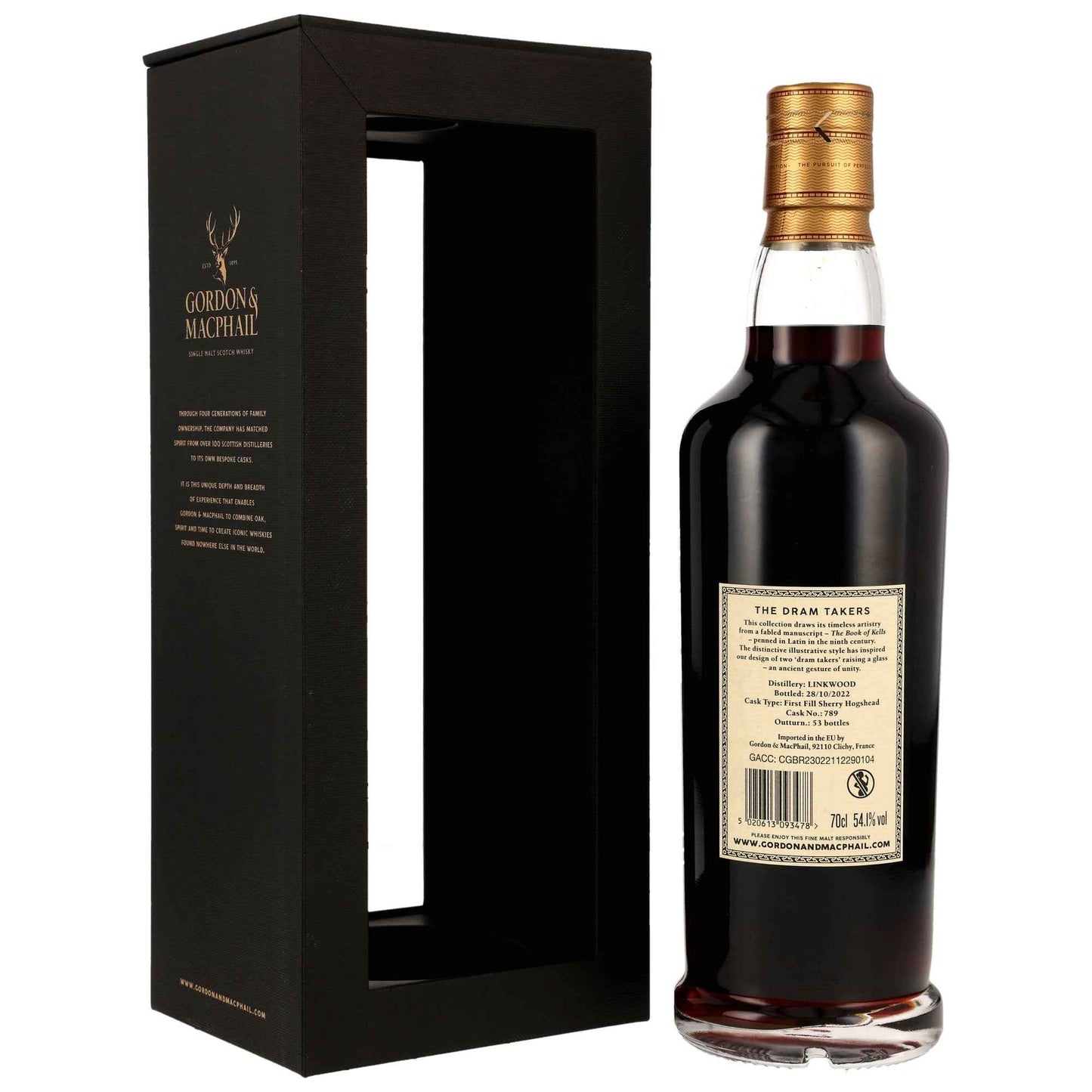Linkwood 56 1966/2022 - Dram Takers Collection (Gordon & MacPhail) - 1st Fill Sherry Cask #789