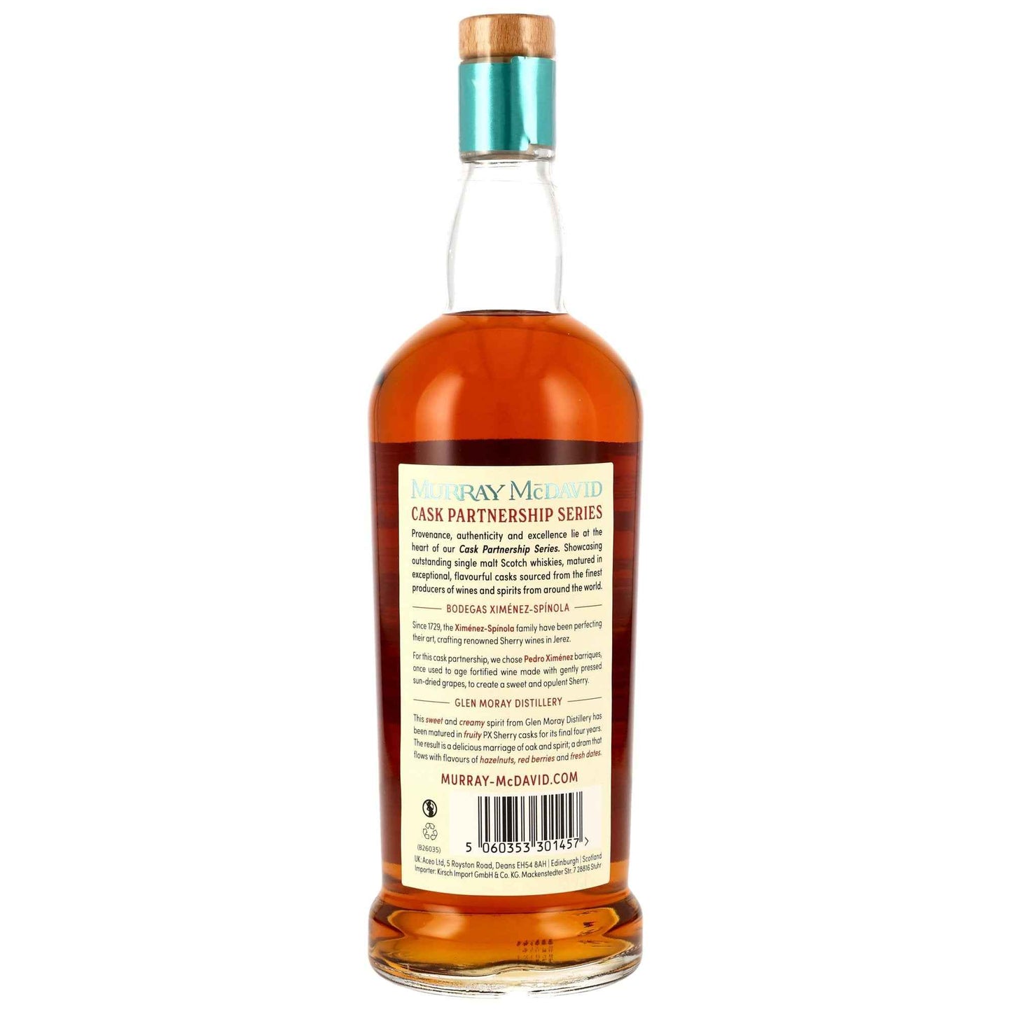 Glen Moray 8 2017/2026 - Cask Partnership (Murray McDavid) - PX Sherry Cask Finish