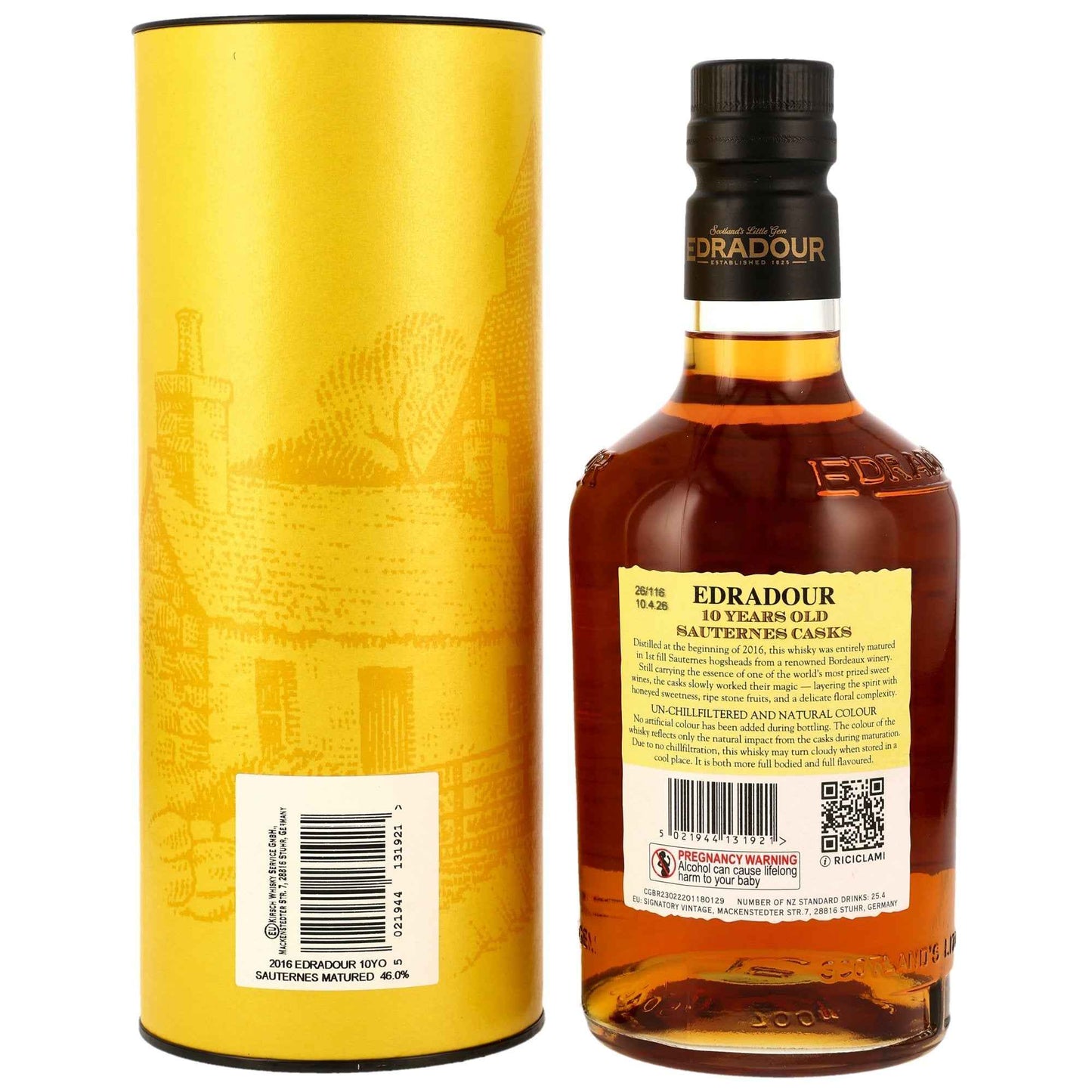 Edradour 10 2016/2026 - Small Batch - 1st Fill Sauternes Casks