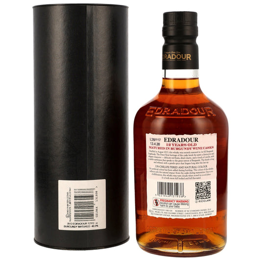 Edradour 12 2013/2026 - Small Batch - 1st Fill Burgundy Wine Casks
