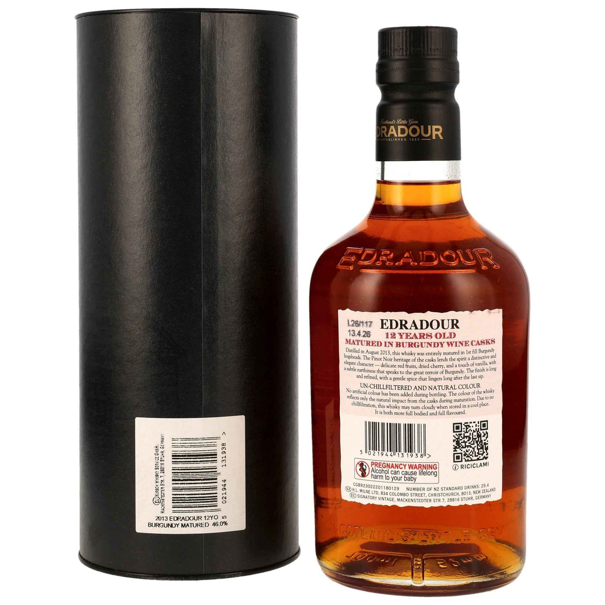 Edradour 12 2013/2026 - Small Batch - 1st Fill Burgundy Wine Casks