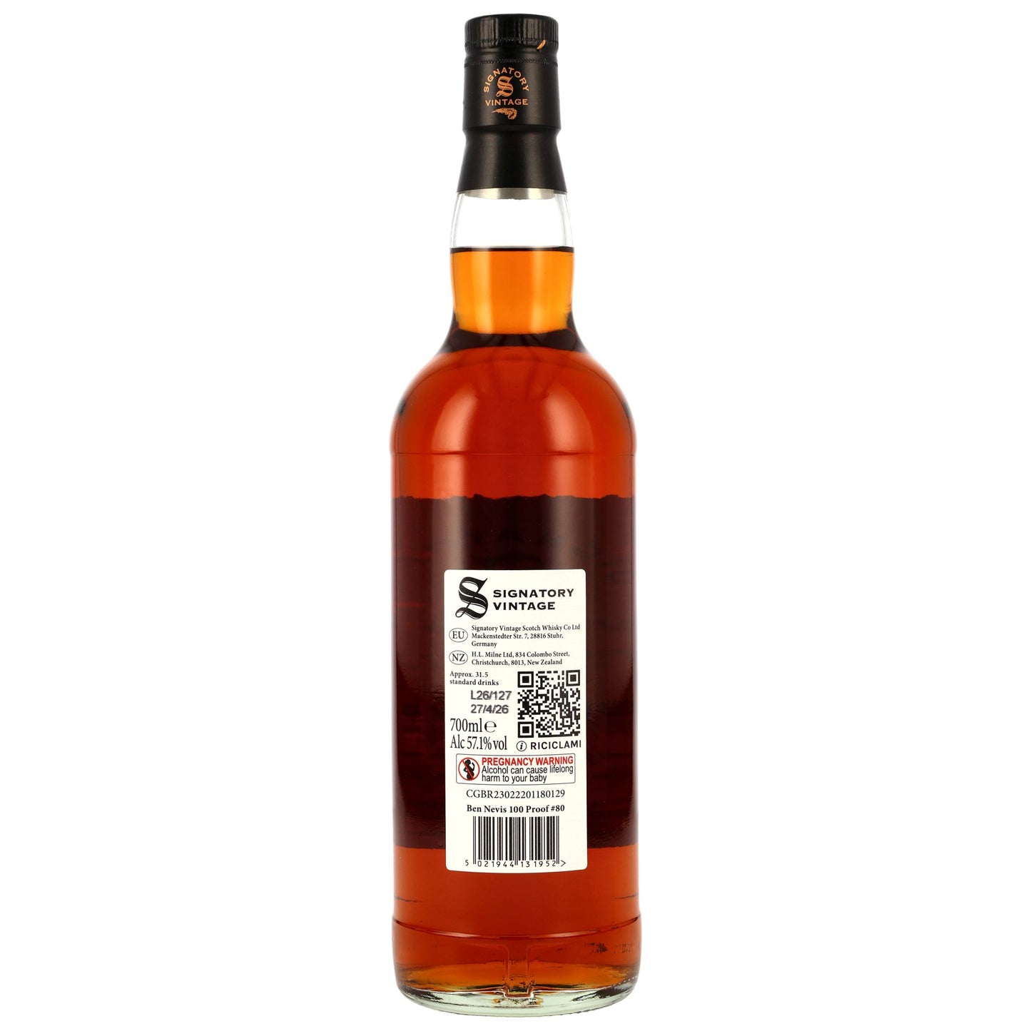 Ben Nevis 10 2015/2026 - Signatory Vintage - 100 PROOF #80