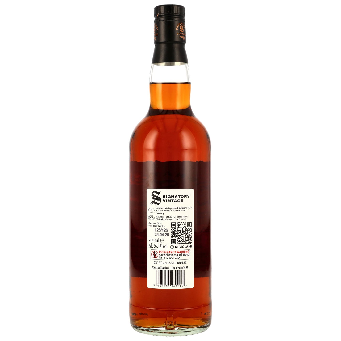 Craigellachie 15 2011/2026 - Signatory Vintage - 100 PROOF #81