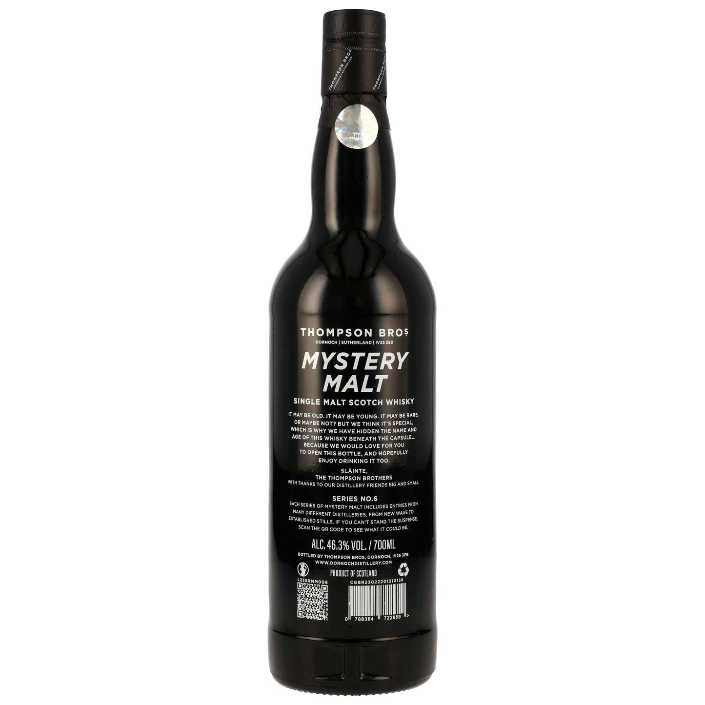 Mystery Malt Series #6 - Single Malt Scotch Whisky - Thompson Bros.