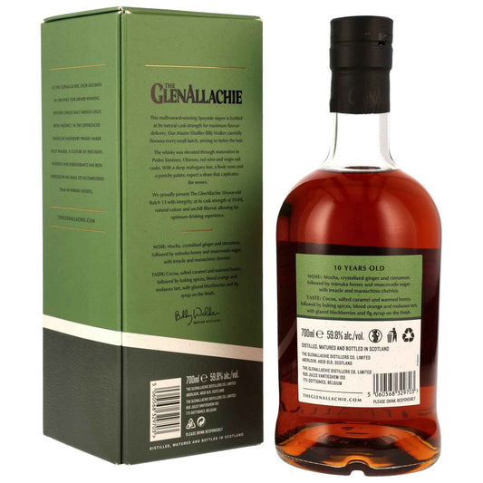GlenAllachie 10 - PX Sherry, Oloroso Sherry, Red Wine & Virgin Oak Casks - Cask Strength Batch 13