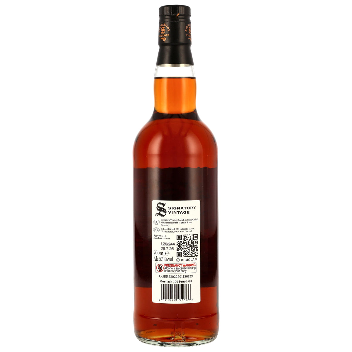 Mortlach 10 2016/2026 - Signatory Vintage - 100 PROOF #84
