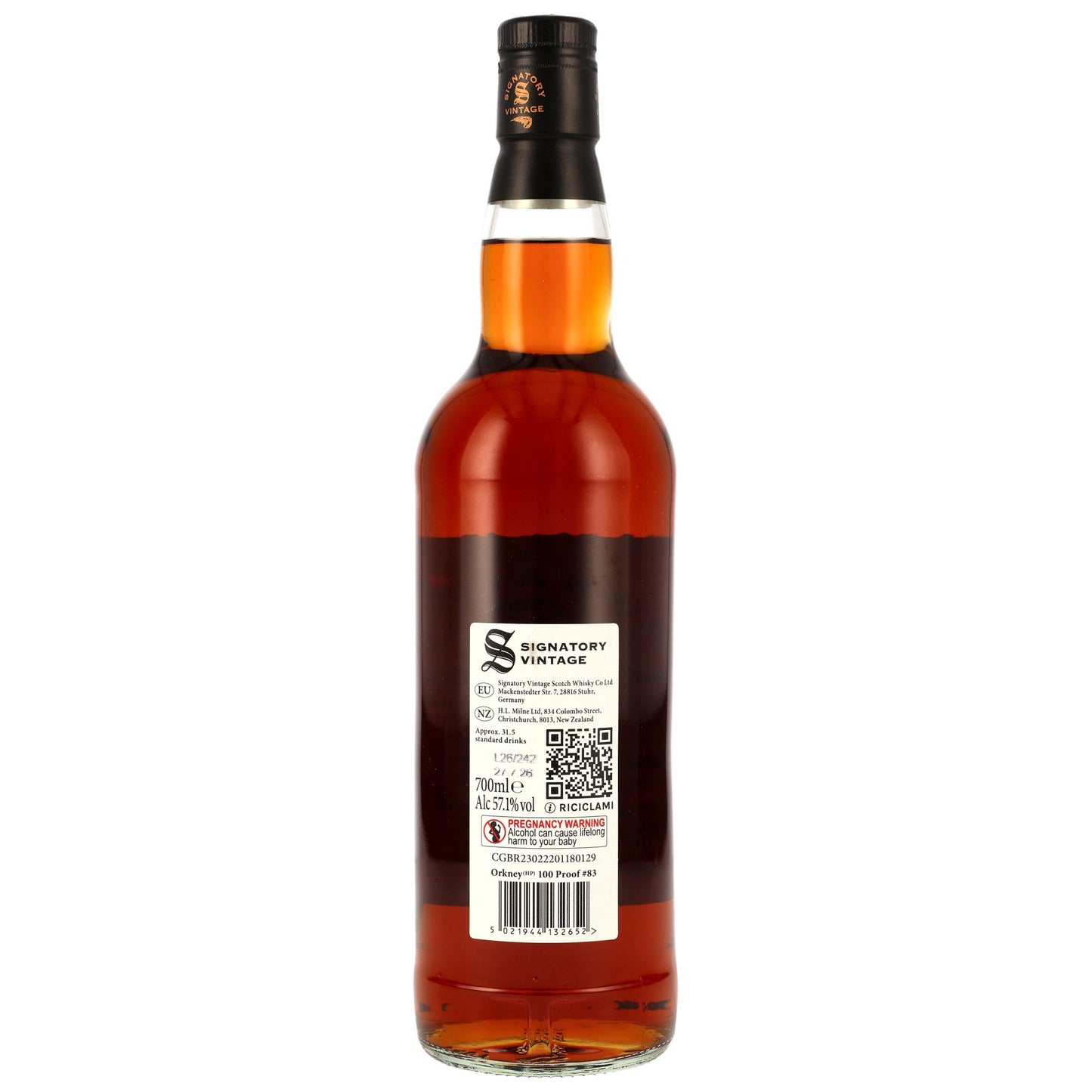 Orkney (HP) 15 2011/2026 - PX - Signatory Vintage - 100 PROOF #83