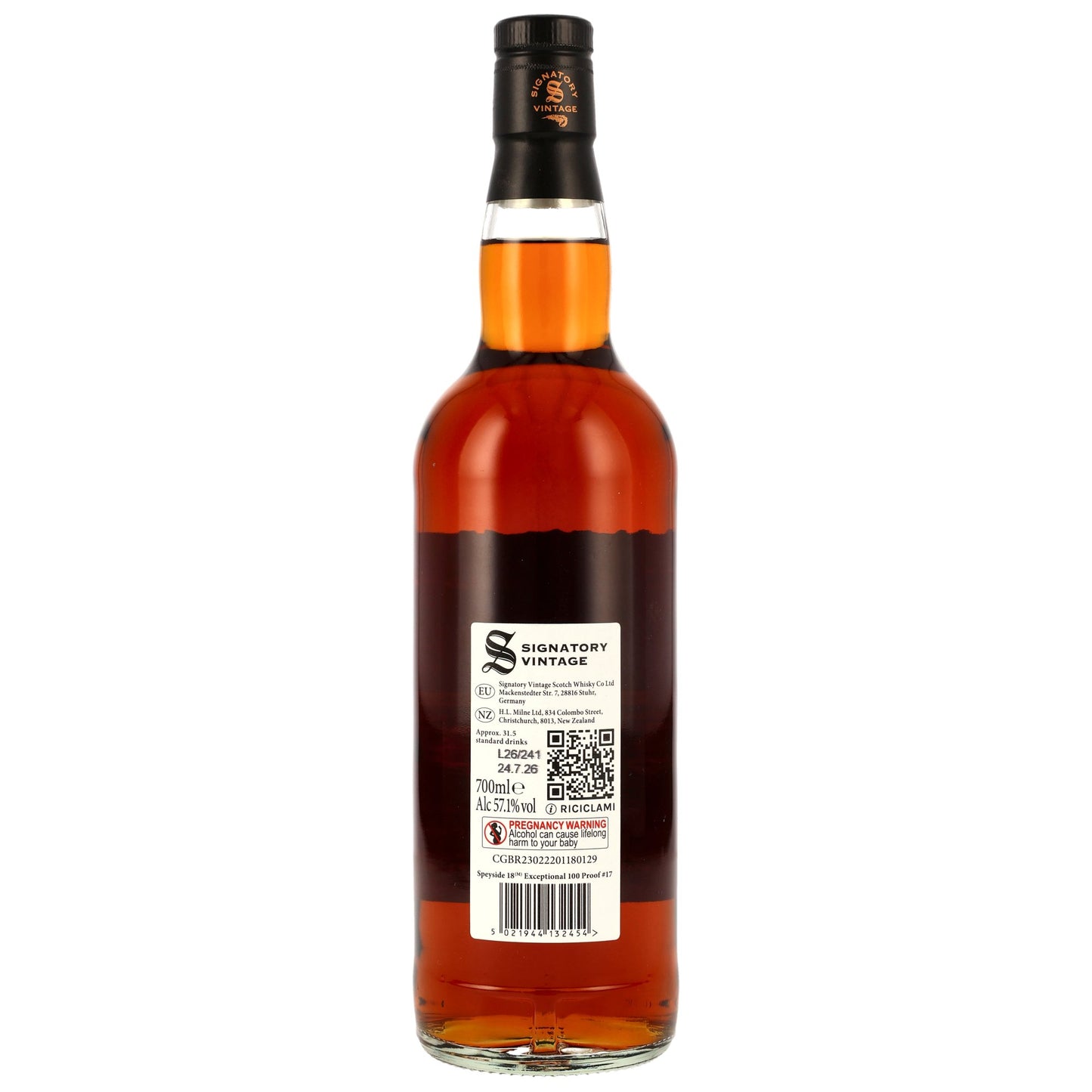 Speyside (M) 18 2008/2026 - Signatory Vintage - 100 PROOF Exceptional Cask Edition #17