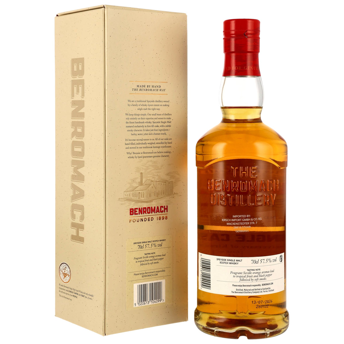 Benromach 21 2005/2026 - 50th Anniversary Kirsch Import - 1st Fill Bourbon Barrel #343