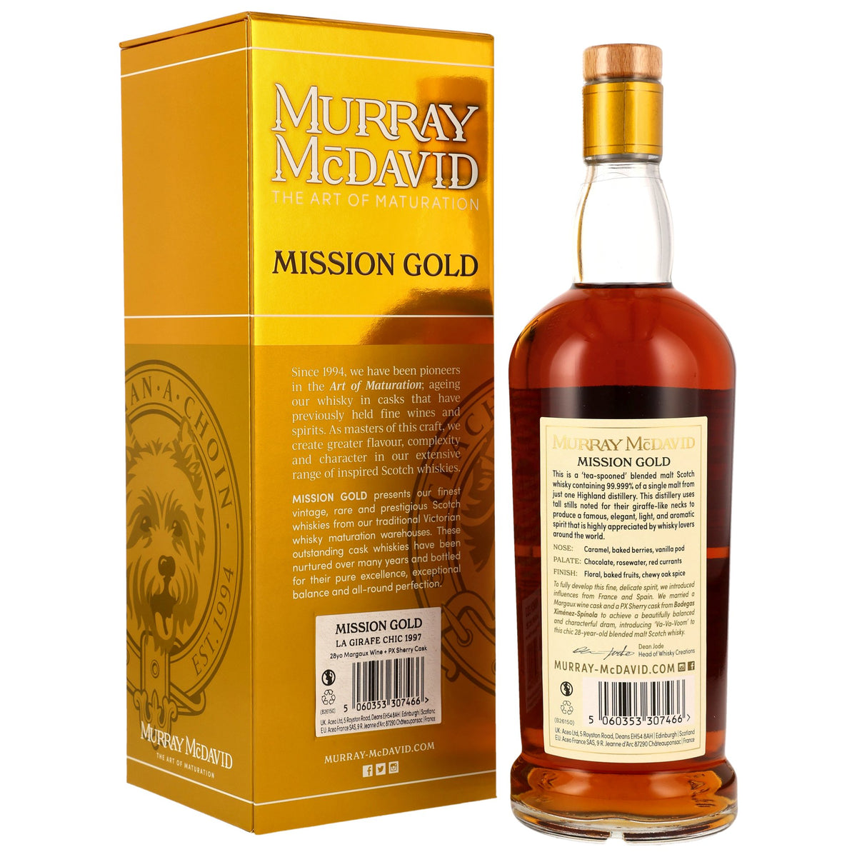 La Girafe Chic 28 1997/2026 - Murray McDavid - Blended Scotch - Margaux Wine + PX Sherry Casks