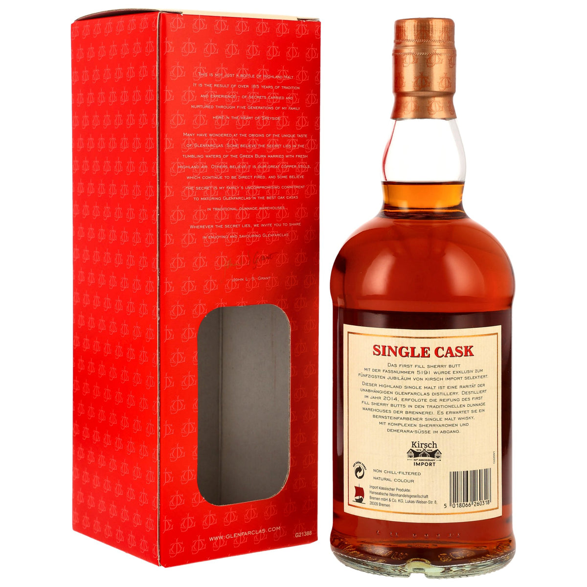 Glenfarclas 2014/2026 - 50th Anniversary Kirsch Import - 1st Fill Sherry Butt #5191