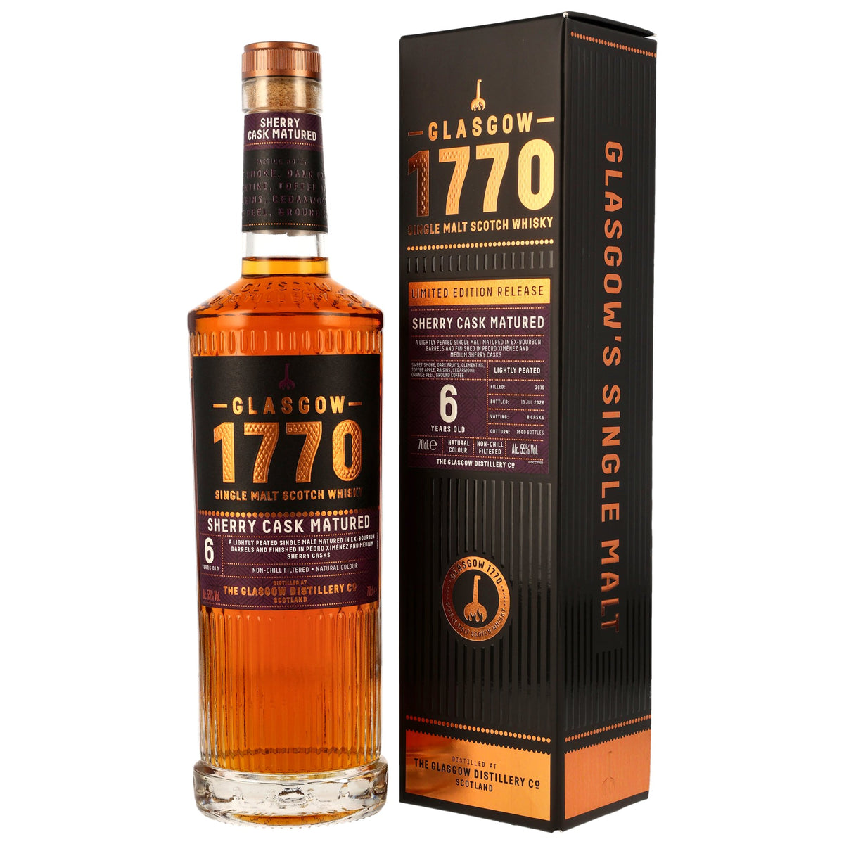 Glasgow 1770 6 2019/2026 - Sherry Cask Matured