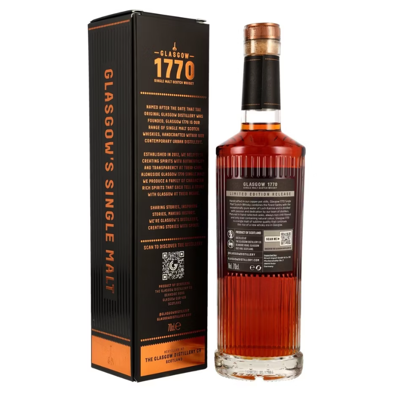 Glasgow 1770 7 2018/2025 - Awakening Series - peated - PX Sherry Cask #18/1194