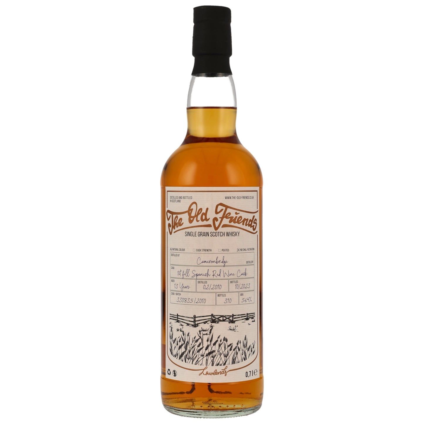 Cameronbridge 13 - 2010/2023 Spanish Red Wine Cask - The Old Friends - Maltucky