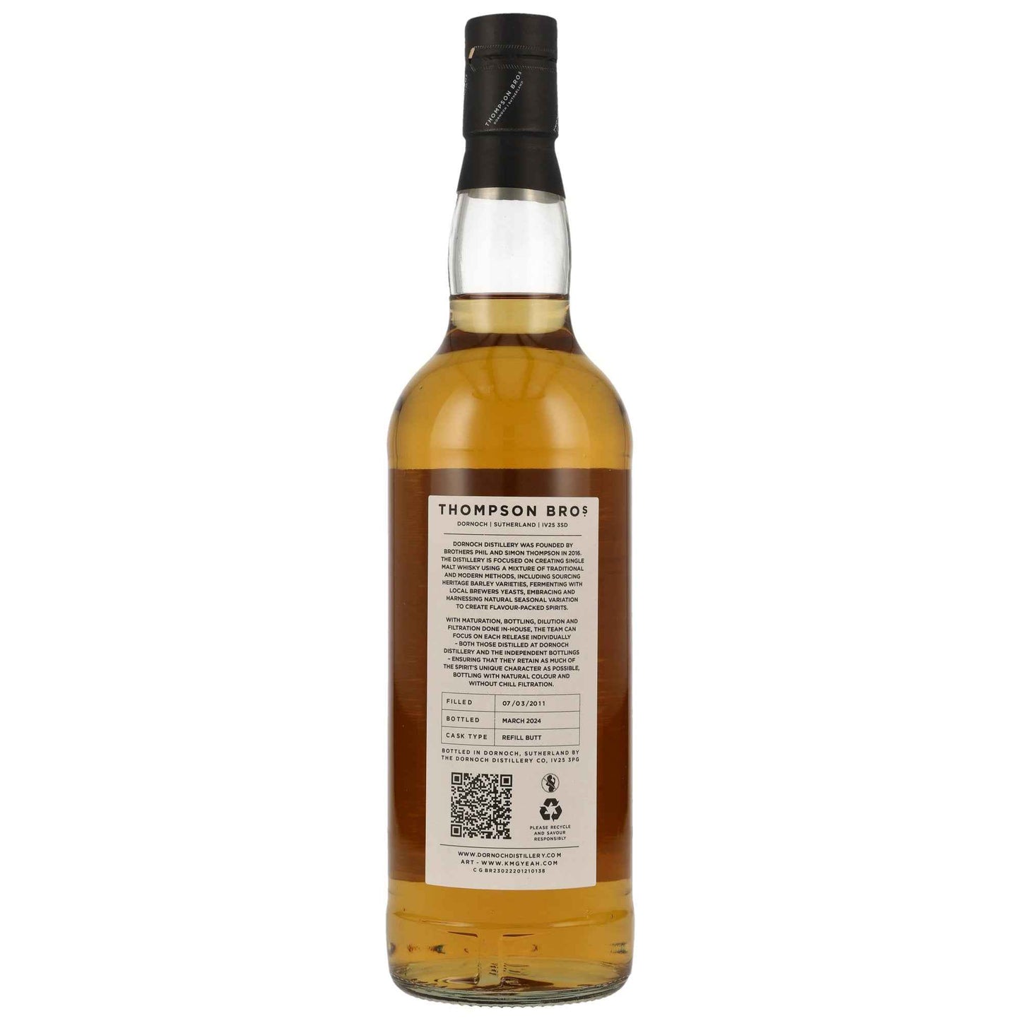 Royal Brackla 13 2011/2024 - Thompson Bros. - Refill Butt