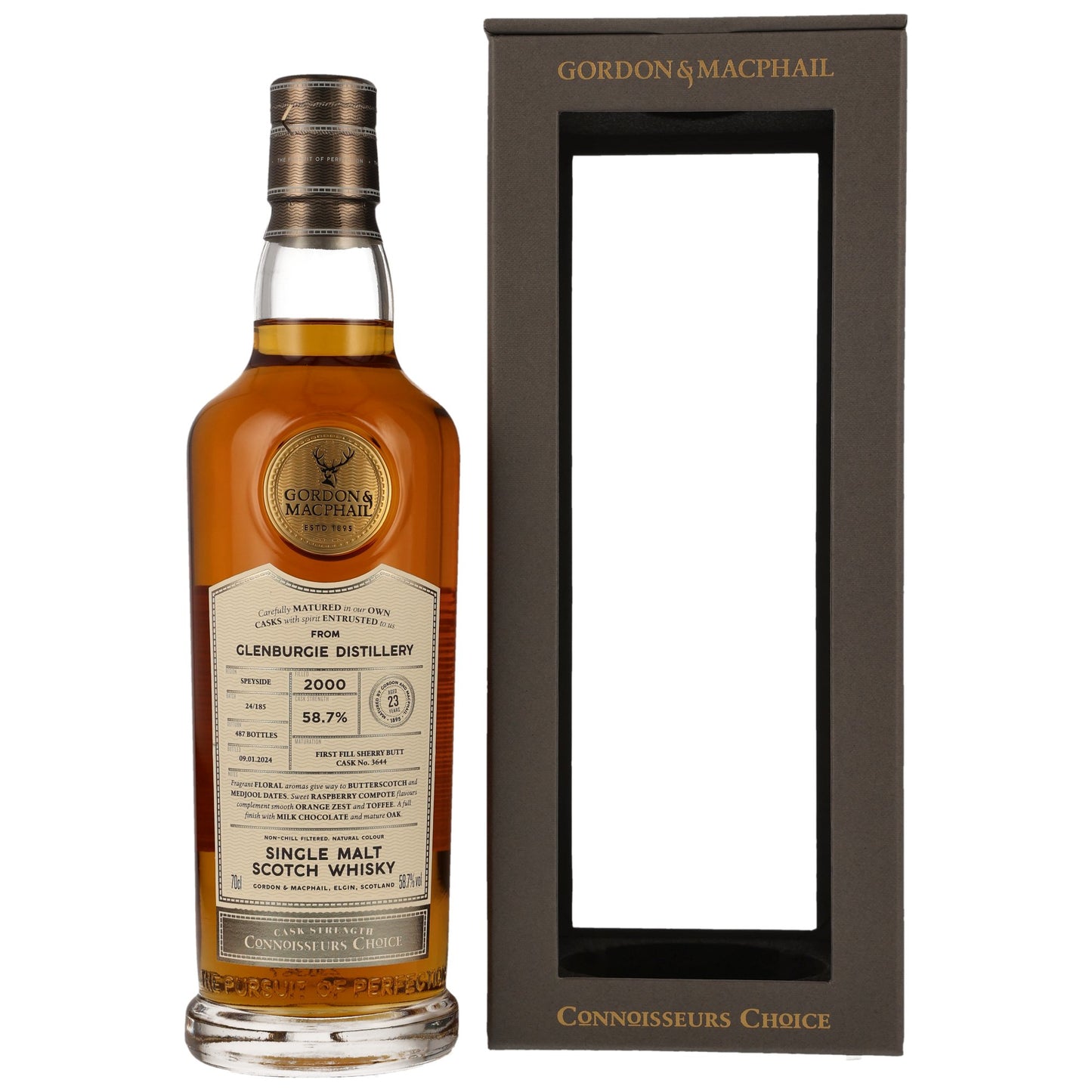 Glenburgie 23 2000/2024 - Gordon & MacPhail - First Fill Sherry Butt #3644