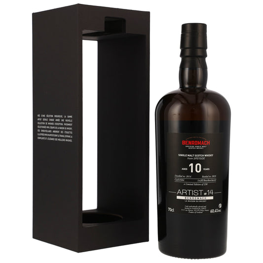 Benromach 10 2014/2024 - 1st Fill Bourbon Barrel #384 - Artist #14