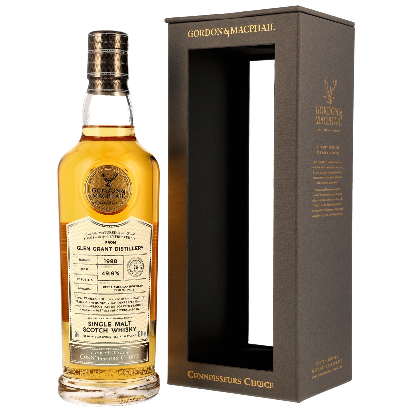 Glen Grant 26 1998/2024 - Gordon & MacPhail - Refill American Hogshead 59912
