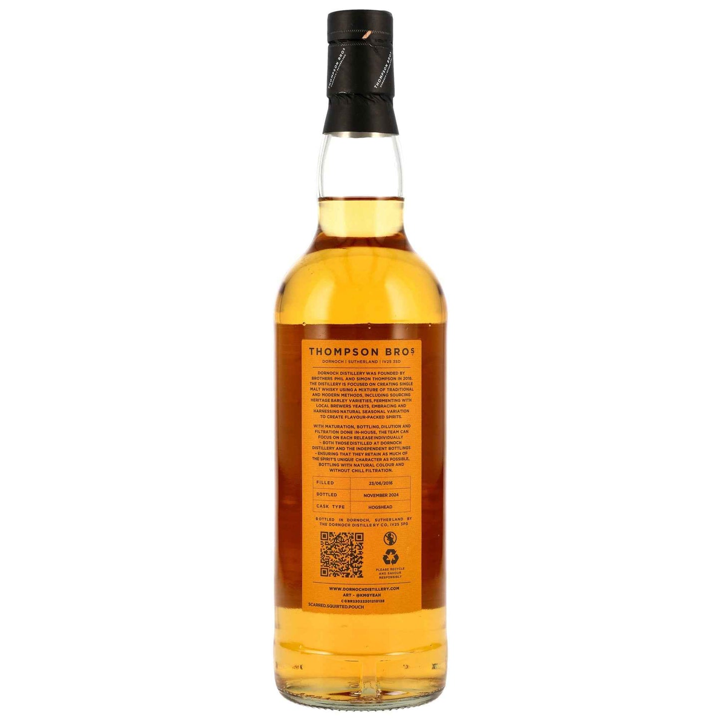 Blended Malt 8 2016/2024 - Thompson Bros. - Teaspooned Private Stock (Ballindalloch) - First Fill Hogshead