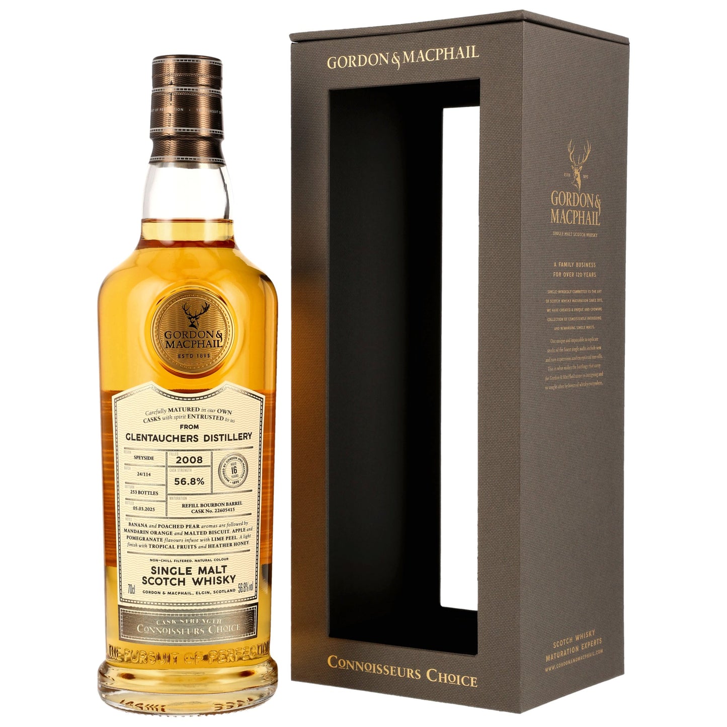 Glentauchers 16 2008/2025 - Gordon & MacPhail - Refill Bourbon Barrel 22605415