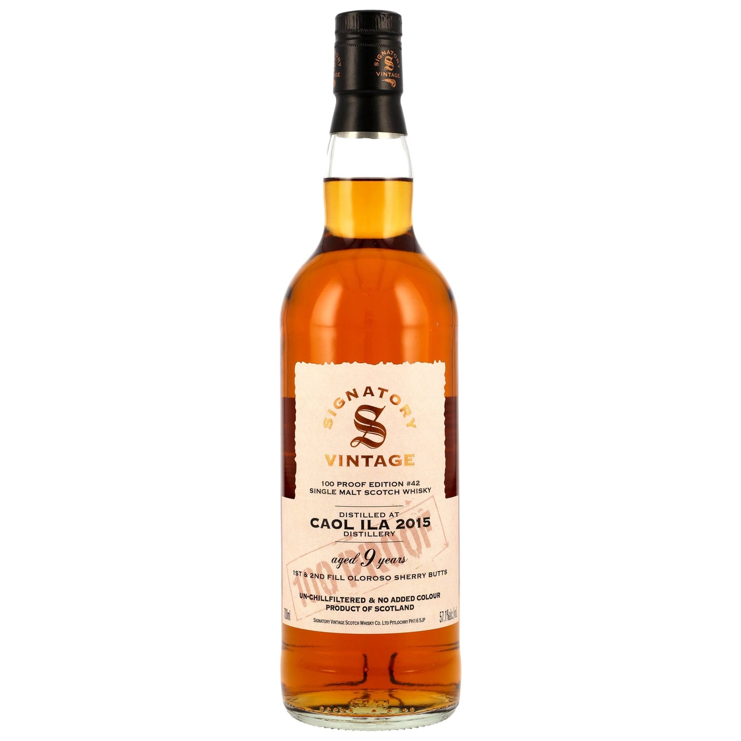 Caol Ila 9 2015/2025 - Signatory Vintage - 100 PROOF #42