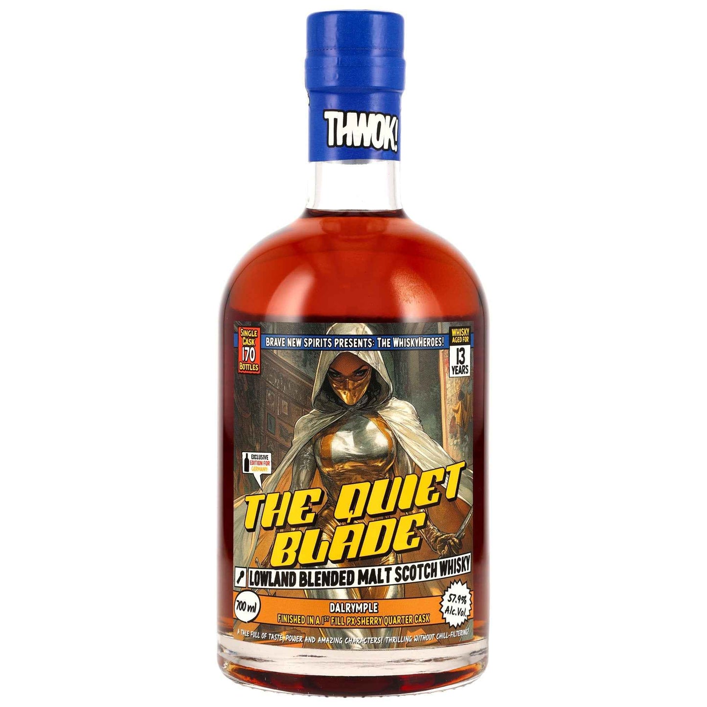 Dalrymple 13 (Lowland Blended) - Whisky Heroes: The Quiet Blade - 1st Fill PX Sherry Quarter Cask Finish
