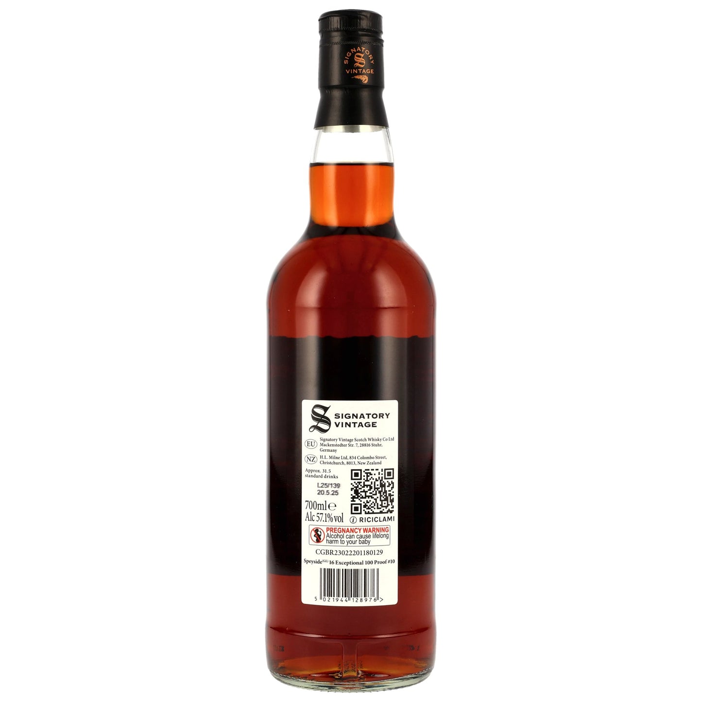 Speyside (GL) 16 - Signatory Vintage - 100 PROOF Exceptional Cask Edition #10