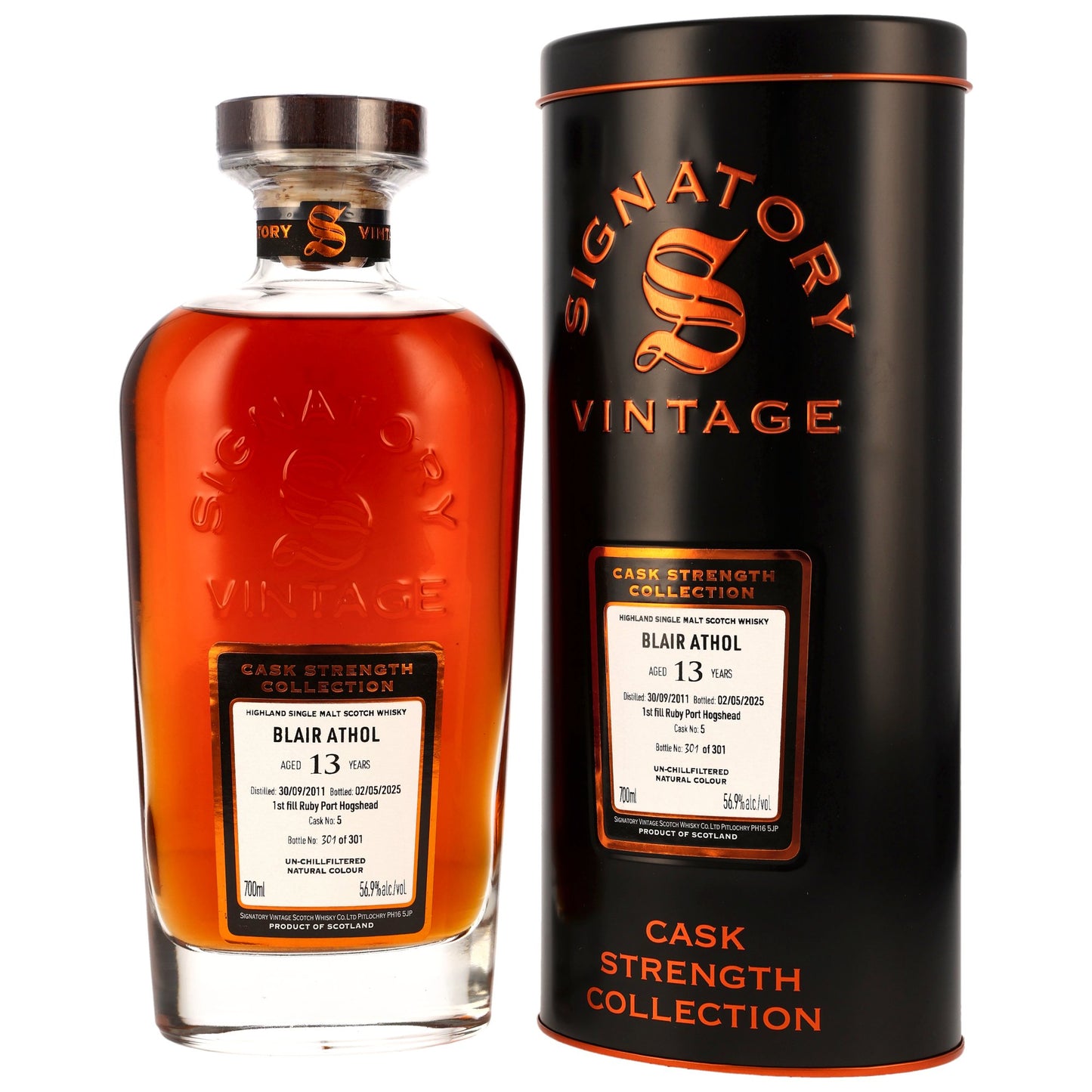 Blair Athol 13 2011/2025 - Signatory Vintage Cask Strength Collection - 1st Fill Ruby Port #5