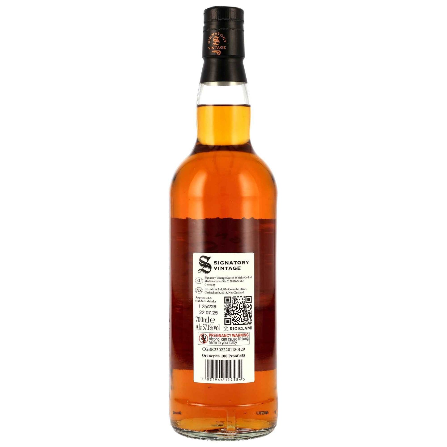 Orkney (HP) 14 2011/2025 - Amontillado - Signatory Vintage - 100 PROOF #58