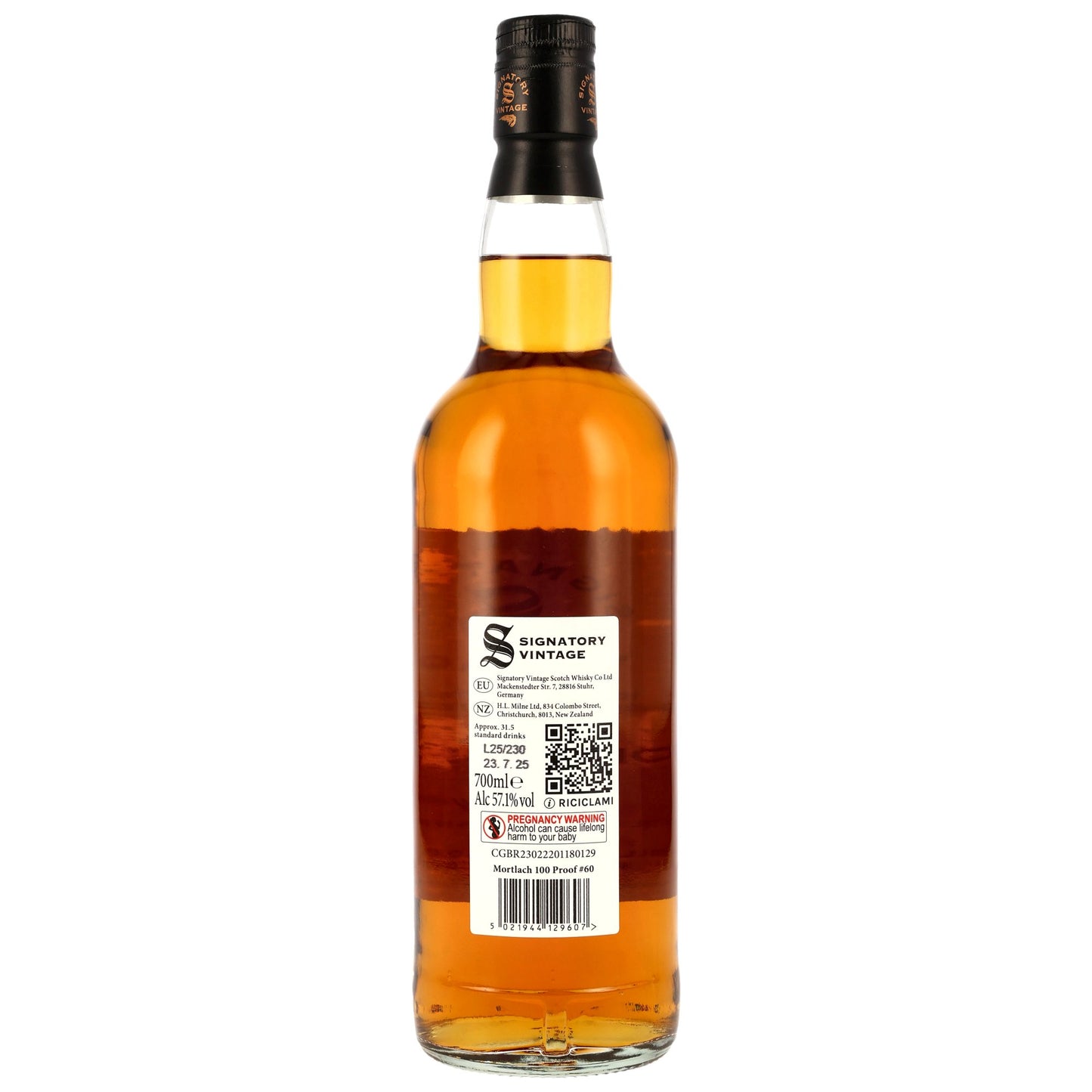Mortlach 12 2013/2025 - Signatory Vintage - 100 PROOF #60