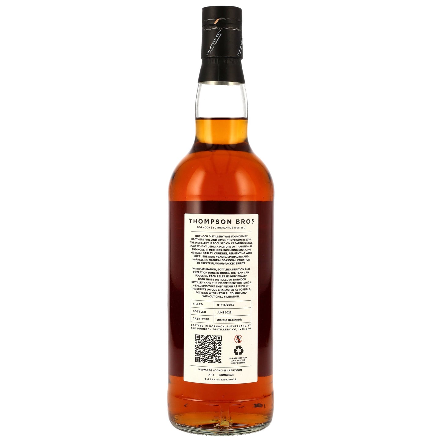 Staoisha (Bunnahabhain) 2013/2025 - Thompson Bros. - Oloroso Sherry Hogsheads