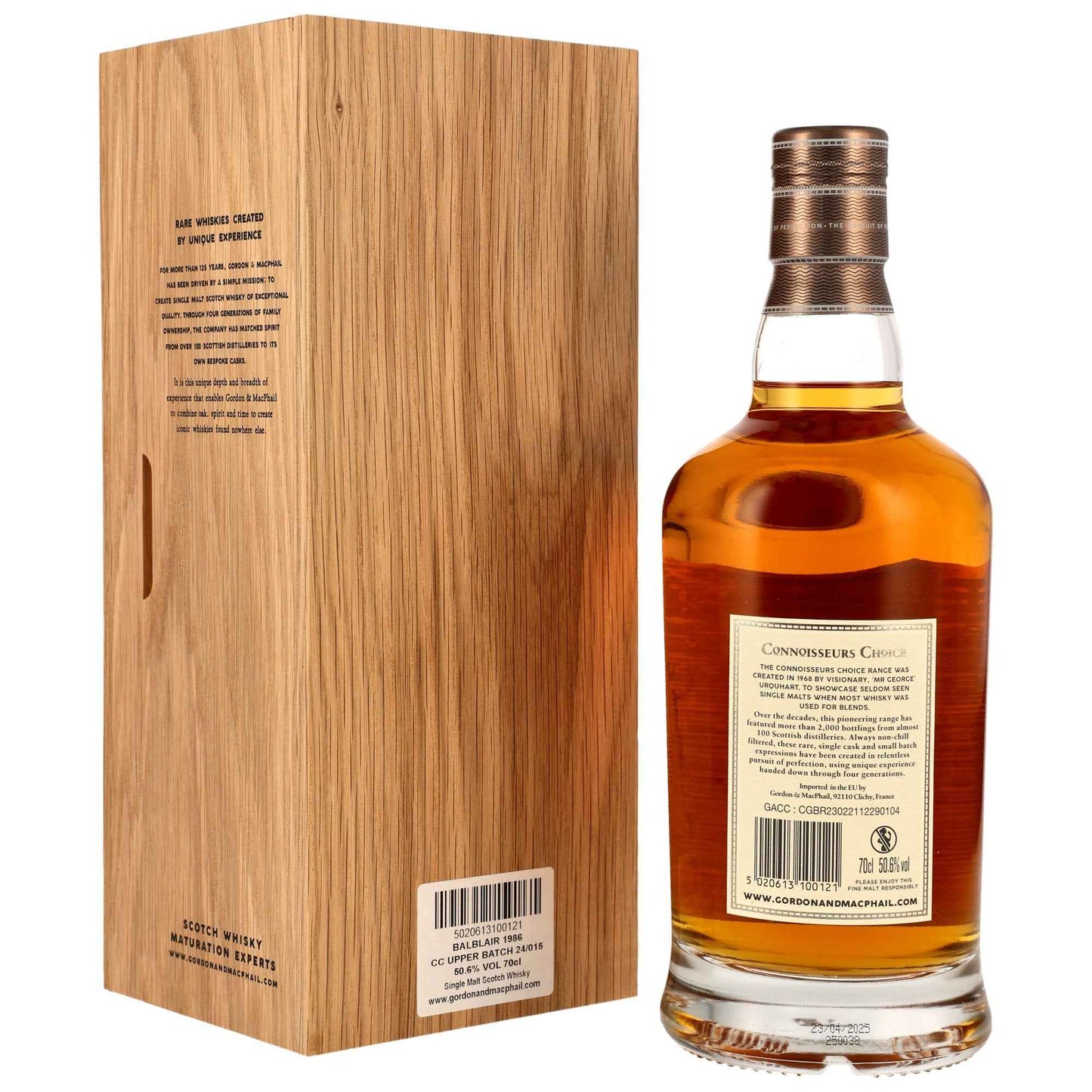 Balblair 38 1986/2025 - Gordon & MacPhail Connoisseurs Choice - Refill American Hogshead #12484