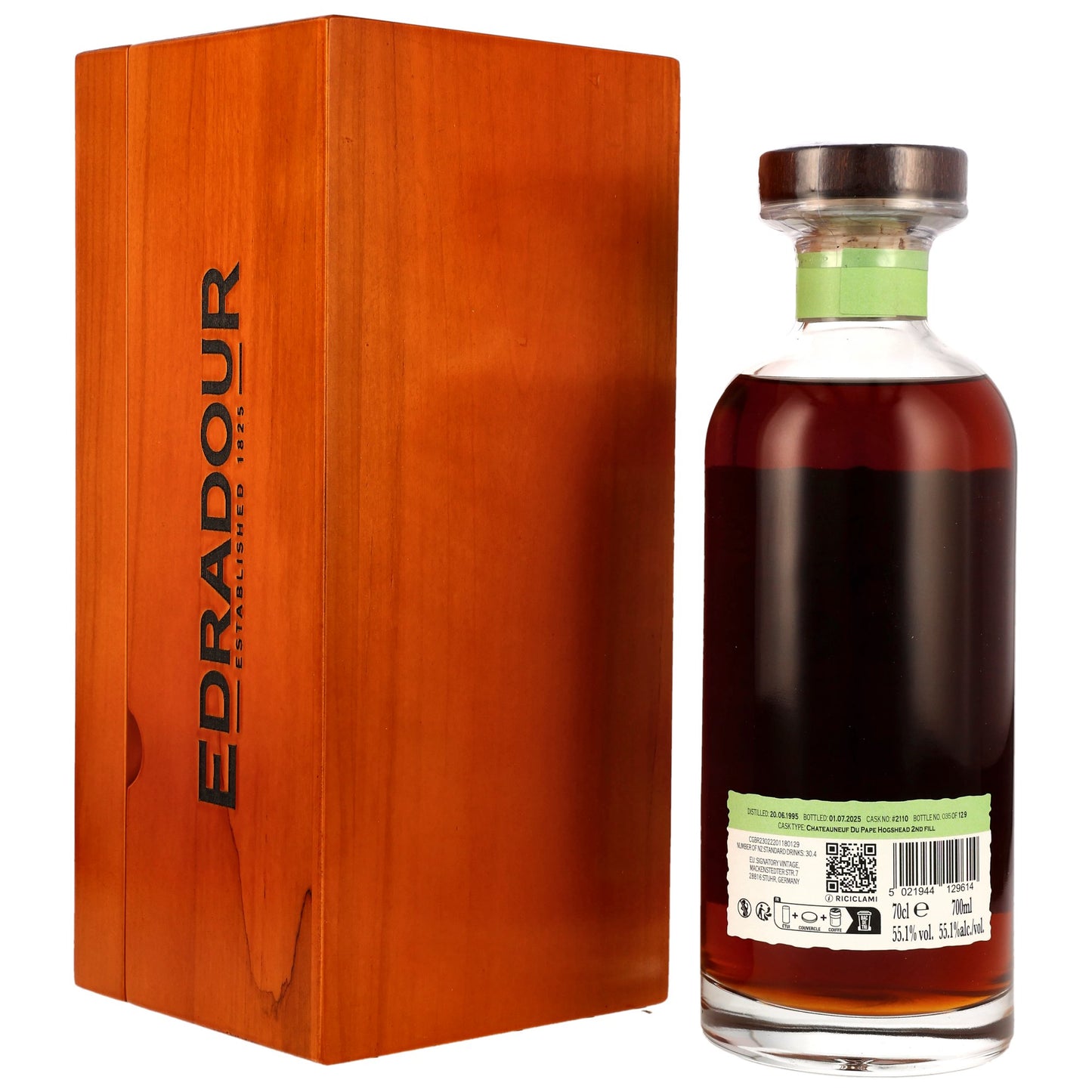 Edradour 30 1995/2025 - 200th Anniversary - Chateauneuf du Pape Cask #2110