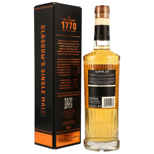 Glasgow 1770 8 2017/2025 - Lightly Peated - 1st Fill Bourbon Casks