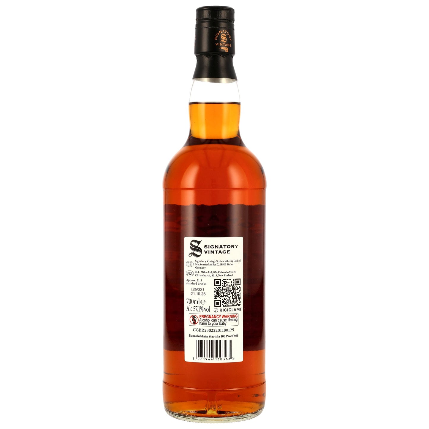 Staoisha (Bunnahabhain) 10 2014/2025 - Signatory Vintage - 100 PROOF #61