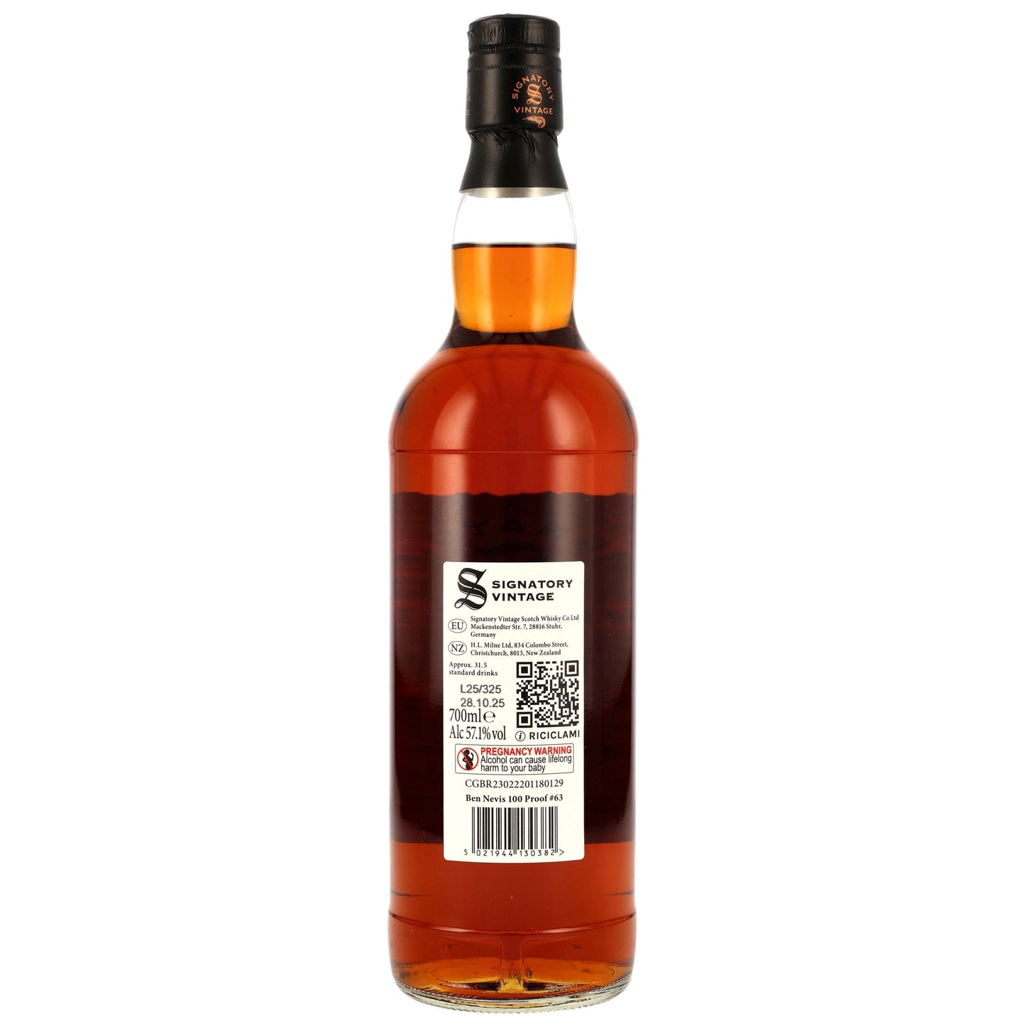 Ben Nevis 10 2014/2025 - Signatory Vintage - 100 PROOF #63